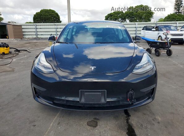 5YJ3E1EAXKF416096 2019 TESLA MODEL 3 Black Вид ззаду