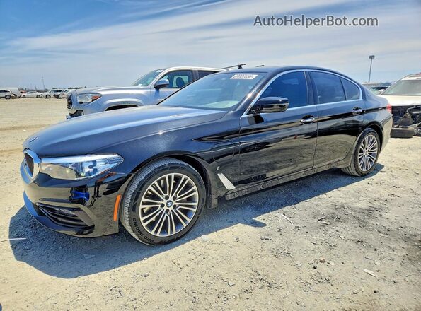 WBAJA9C58JB252031 2018 BMW 5 SERIES Black Trasero izquierdo