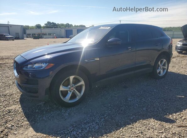 SADCJ2GX4JA236739 2018 JAGUAR F-PACE Blue Հետևի ձախ