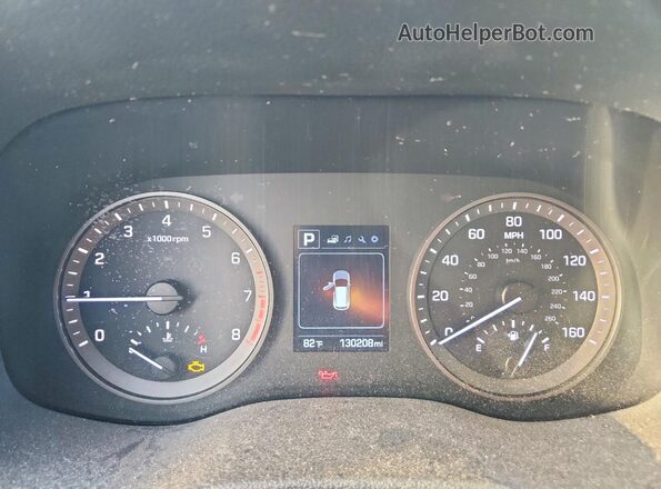 KM8J33A45JU663617 2018 HYUNDAI TUCSON Gray Rear seats view