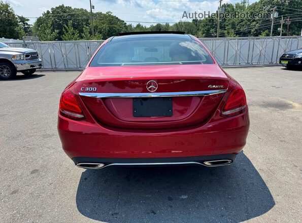 55SWF4KB7HU179485 2017 MERCEDES-BENZ C Red Vista interior delantera