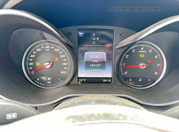 WDDWJ4JB7JF639589 2018 MERCEDES-BENZ C White Սարքավորումների վահանակի տեսք
