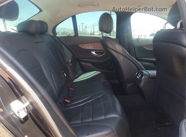 55SWF4JB0HU233940 2017 MERCEDES-BENZ C Black Rear interior view