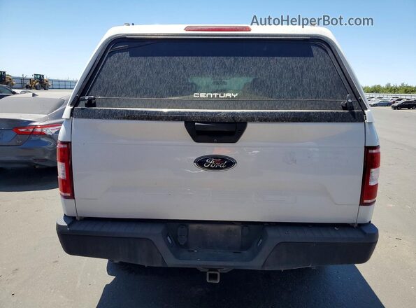 1FTFX1E52JKE45376 2018 FORD F150 White Widok wnętrza z przodu