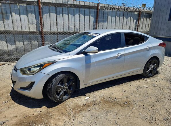 5NPDH4AE8GH667083 2016 HYUNDAI ELANTRA Silver Tył lewy