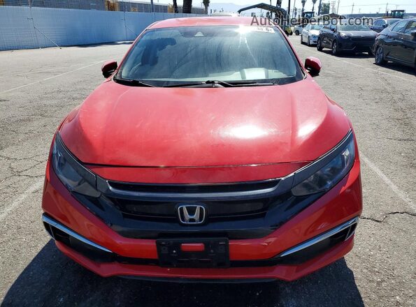 2HGFC2F67LH597478 2020 HONDA CIVIC Red Widok z tyłu