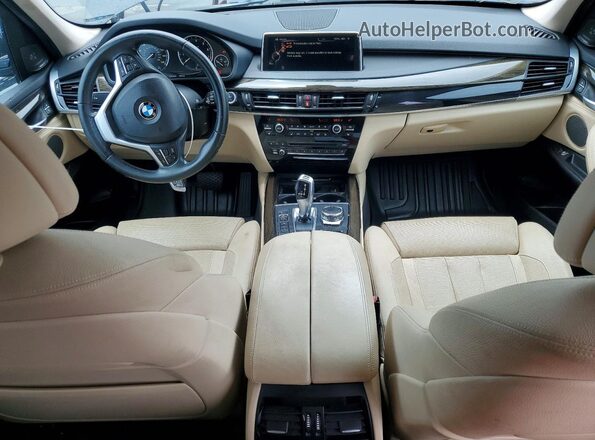 5UXKR2C5XG0R71131 2016 BMW X5 Black Widok zestawu wskaźników