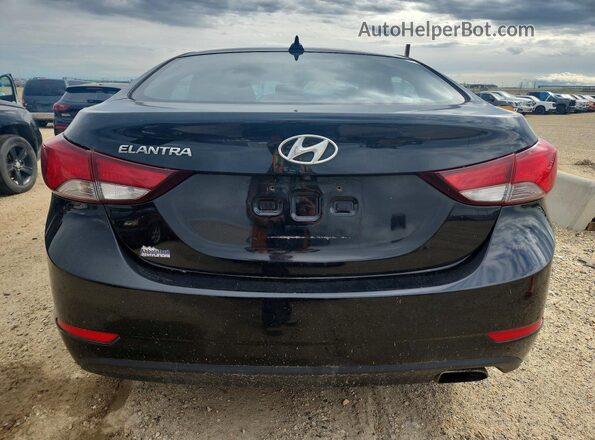KMHDH4AH6GU592346 2016 HYUNDAI ELANTRA Черный Вид салона спереди