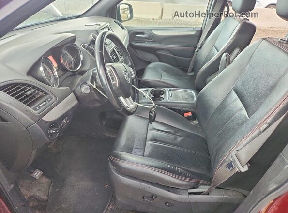 2C4RDGEG8JR285113 2018 DODGE GRAND Maroon Widok deski rozdzielczej