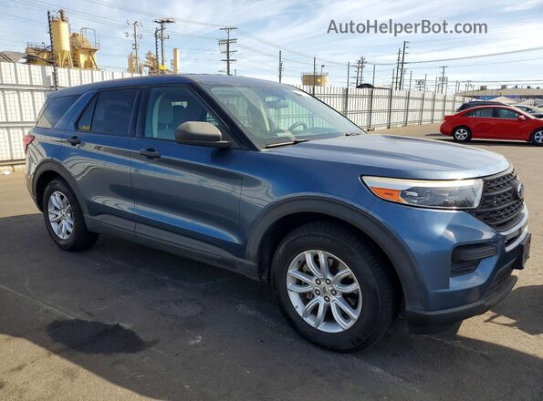 1FMSK7BH2LGB31081 2020 FORD EXPLORER Blue Widok z przodu