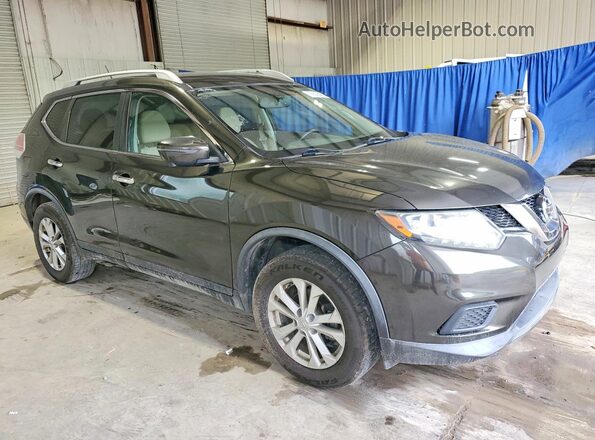 KNMAT2MV3GP673699 2016 NISSAN ROGUE Brown Դիմացի տեսք