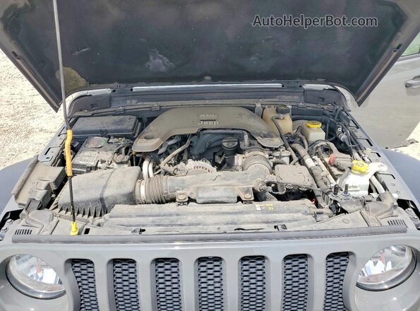 1C4HJXDG7LW133422 2020 JEEP WRANGLER Gray Widok komory silnika