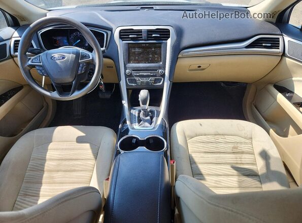 3FA6P0H75GR395591 2016 FORD FUSION White ხელსაწყოთა პანელის ხედი