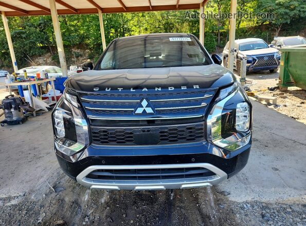 JA4J4UA84NZ052426 2022 MITSUBISHI OUTLANDER Black Вид ззаду