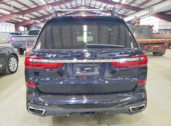 5UXCX4C55KLS37056 2019 BMW X7 Blue წინა სალონის ხედი