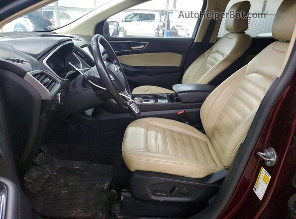 2FMPK4J96LBA89794 2020 FORD EDGE Burgundy წინა პანელის ხედი