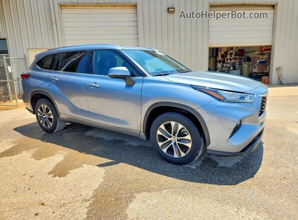 5TDGZRAH4LS013624 2020 TOYOTA HIGHLANDER Blue Դիմացի տեսք