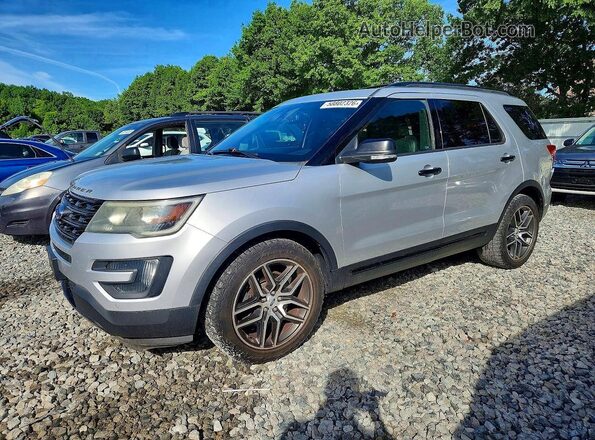 1FM5K8GT3GGA25423 2016 FORD EXPLORER Silver Задня ліва чверть