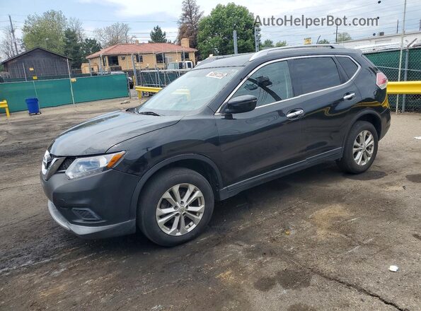 KNMAT2MV8GP717664 2016 NISSAN ROGUE Black Rear left
