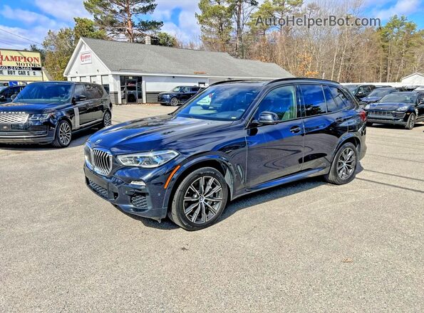 5UXJU2C51KLN64669 2019 BMW X5 Blue Հետևի աջ