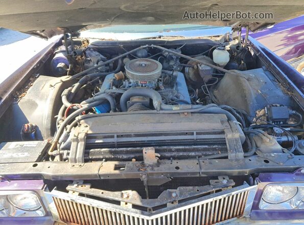 6L47S3Q426567 1973 CADILLAC ELDORADO Фиолетовый Вид подкапотного пространства