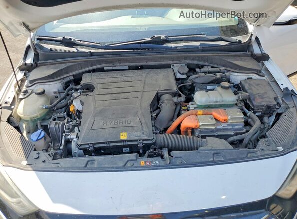 KMHC75LCXKU139636 2019 HYUNDAI IONIQ White ძრავის განყოფილების ხედი