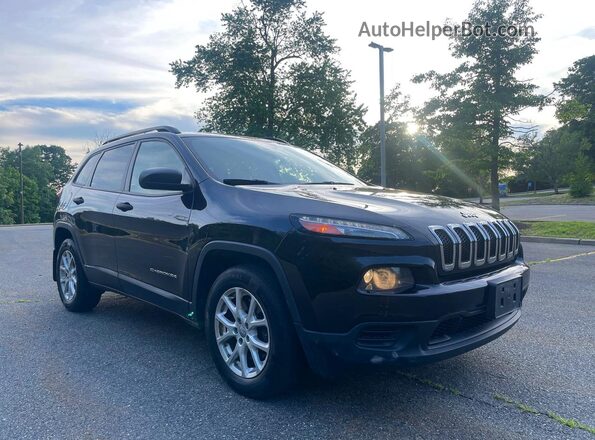 1C4PJMAS2GW220671 2016 JEEP CHEROKEE Черный Задняя левая четверть