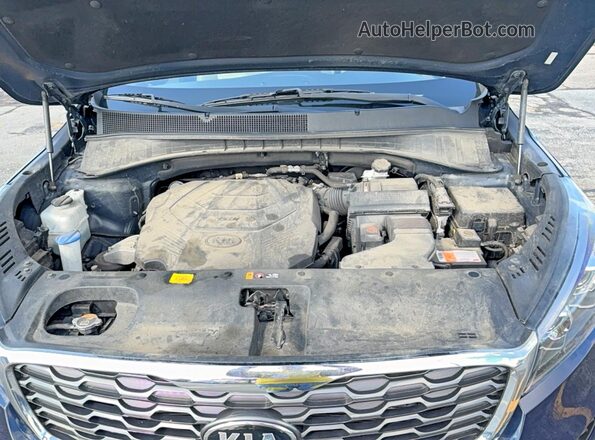 5XYPHDA51KG533285 2019 KIA SORENTO Blue Вид панелі приладів