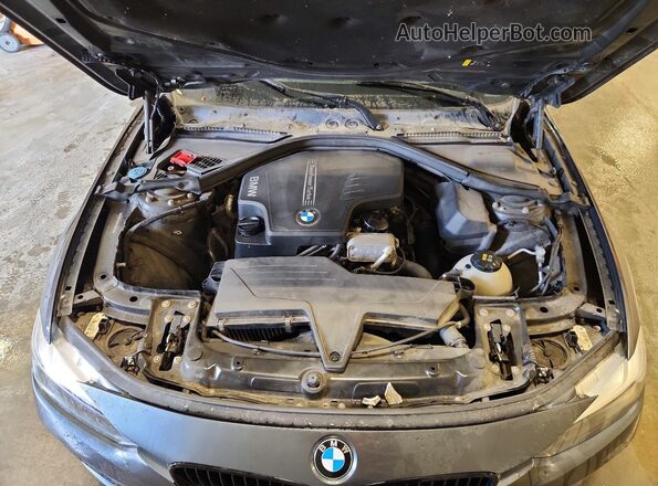 WBA8E5G56HNU22613 2017 BMW 3 SERIES Gray Engine compartment view