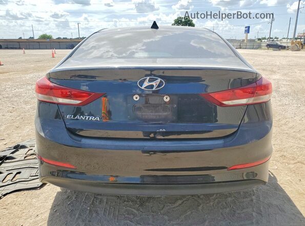 5NPD84LF9JH365833 2018 HYUNDAI ELANTRA Black Вид салону спереду