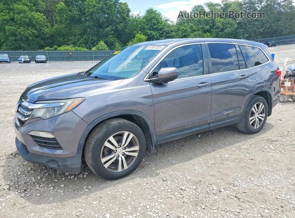 5FNYF5H3XGB025528 2016 HONDA PILOT Gray Задня ліва чверть