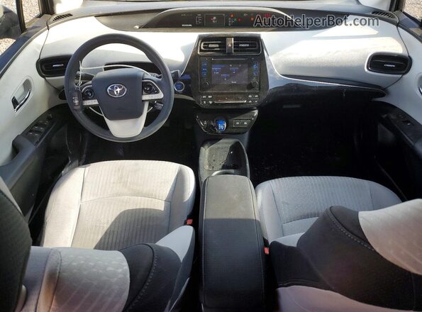 JTDKBRFU8H3032271 2017 TOYOTA PRIUS White Вид щитка приладів