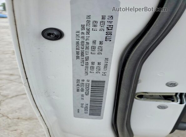 2C3CCAEG7KH722584 2019 CHRYSLER 300 White VIN կոդի պիտակի տեսք
