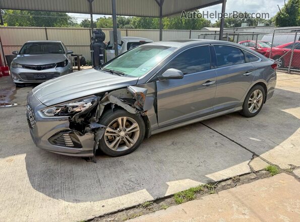 5NPE34AF8KH762375 2019 HYUNDAI SONATA Silver Rear left