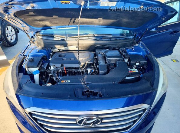 5NPE24AF6HH570805 2017 HYUNDAI SONATA Синий Вид подкапотного пространства
