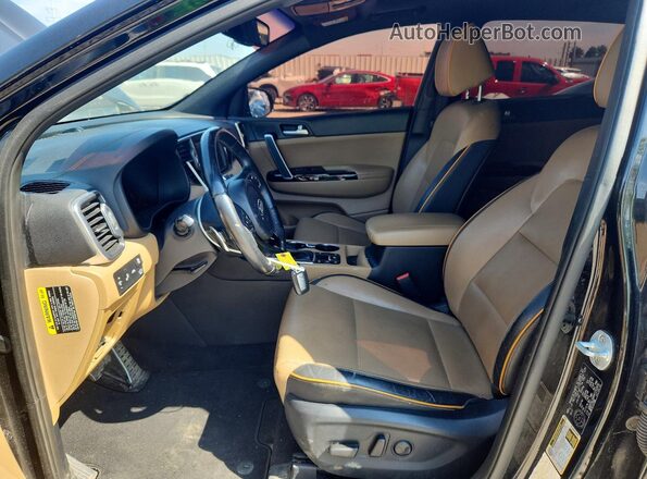 KNDPRCA66H7253836 2017 KIA SPORTAGE Black Вид панелі приладів