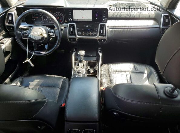 5XYRL4LC6NG134833 2022 KIA SORENTO Blue Instrument cluster view