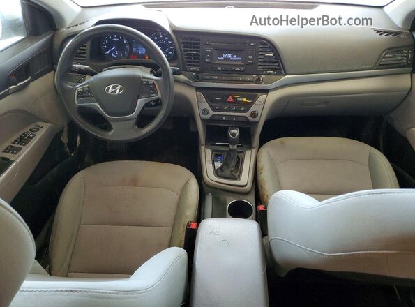 5NPD74LF3HH078307 2017 HYUNDAI ELANTRA White Սարքավորումների վահանակի տեսք