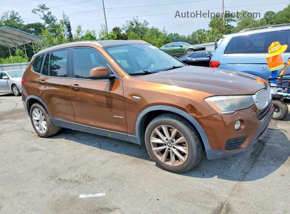 5UXWX9C56H0T11685 2017 BMW X3 Brown Вид спереду