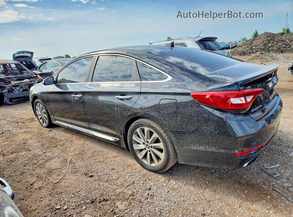 5NPE34AF5HH534715 2017 HYUNDAI SONATA Black Задня права чверть