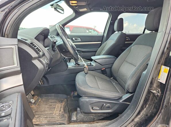 1FM5K8D87JGA61705 2018 FORD EXPLORER Black წინა პანელის ხედი