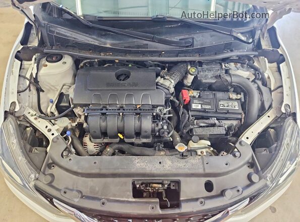 3N1AB7AP5HY351610 2017 NISSAN SENTRA White Vista del compartimento del motor