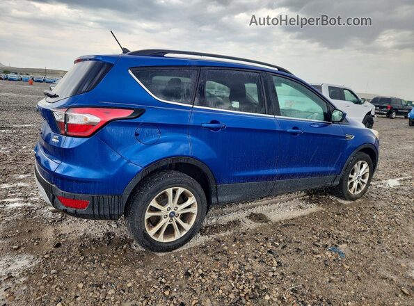 1FMCU9HD7JUB10482 2018 FORD ESCAPE Синий Передняя правая четверть