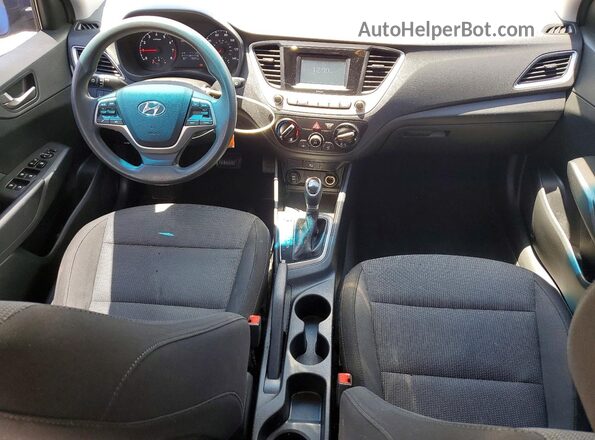 3KPC24A36KE070619 2019 HYUNDAI ACCENT Blue Սարքավորումների վահանակի տեսք