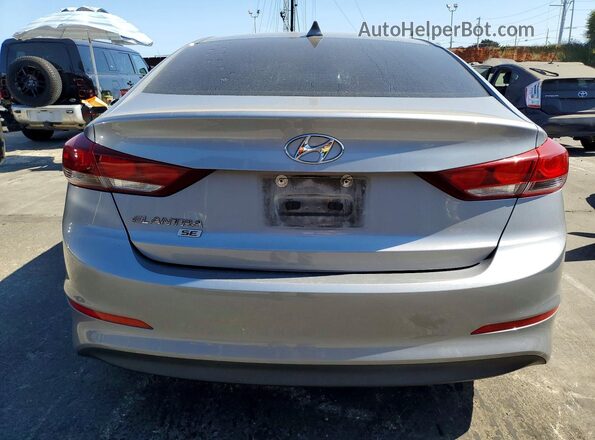 5NPD74LF1HH178583 2017 HYUNDAI ELANTRA Серый Вид салона спереди