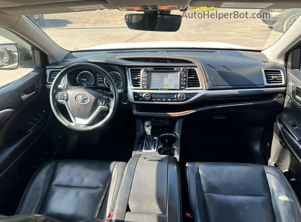 5TDDZRFH9JS890764 2018 TOYOTA HIGHLANDER White Vista del salpicadero