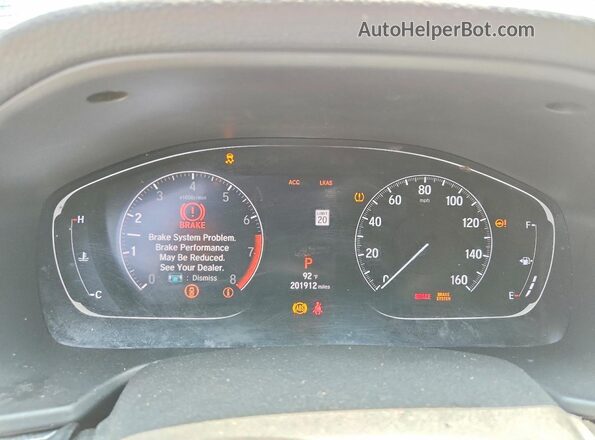 1HGCV1F3XJA056272 2018 HONDA ACCORD Серый Вид задних сидений