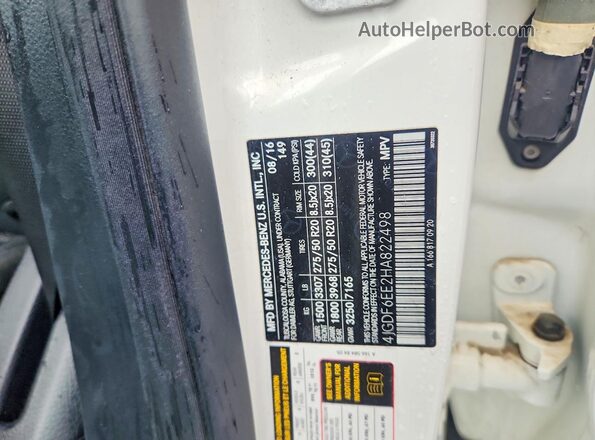 4JGDF6EE2HA822498 2017 MERCEDES-BENZ GLS White სალონის 360-გრადუსიანი ხედი