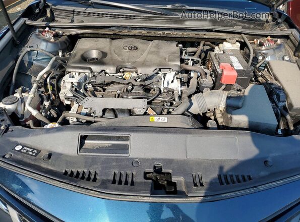 4T1B11HK4KU722774 2019 TOYOTA CAMRY Blue ძრავის განყოფილების ხედი