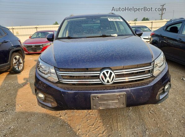 WVGBV7AX3GW546387 2016 VOLKSWAGEN TIGUAN Синий Вид сзади